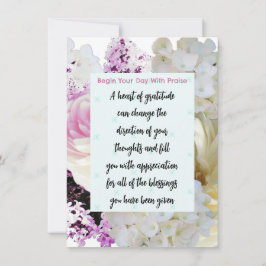 Tarjeta de meditación floral con versículo bíblico