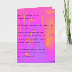 Tarjeta de mejor amigo de KRW