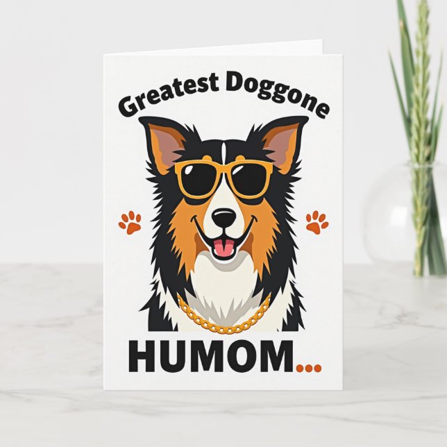 Tarjeta de Mejor Amigo Perro de Lunares (Anverso)
