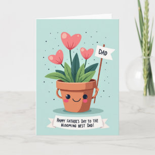 Tarjeta de Mejor Papá en Flor