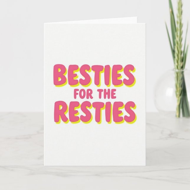 Tarjeta de Mejores Amigas para Siempre (Anverso)