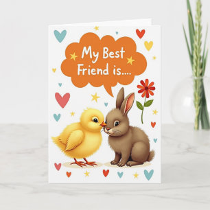 Tarjeta de Mejores Amigos para Siempre