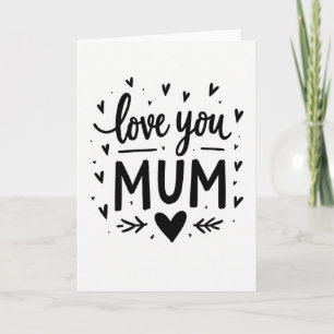 Tarjeta de Mejores Deseos para Mamá Te Quiero