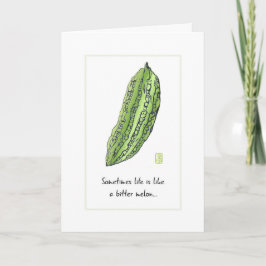 Tarjeta de melón amarga