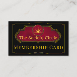 Tarjeta de membresía del Círculo de la Sociedad
