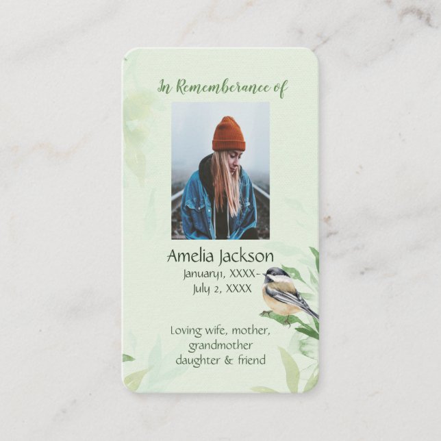 Tarjeta de memoria conmemorativa Árboles de primav (Anverso)