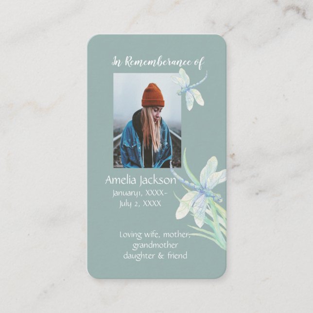 Tarjeta de memoria conmemorativa de la libélula cr (Anverso)