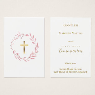 tarjeta de memoria de la primera comunión de la co