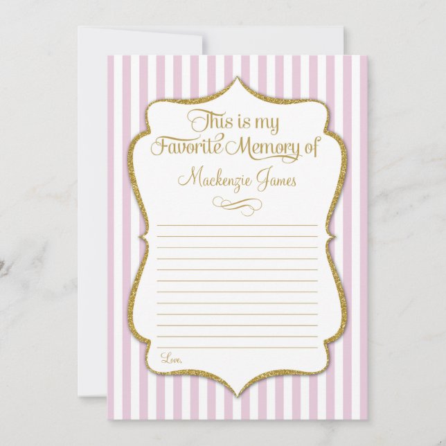 Tarjeta de memoria favorita Recuerdos de cumpleaño (Anverso)