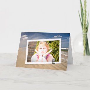 Tarjeta de memoria fotográfica de vacaciones en la