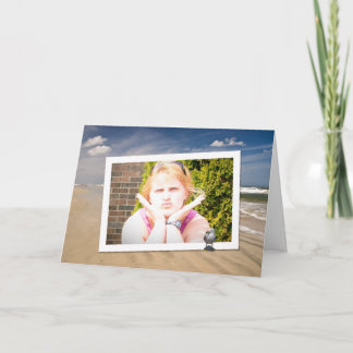 Tarjeta de memoria fotográfica de vacaciones en la