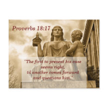 Tarjeta de memoria Proverbs 18 17 Scripture