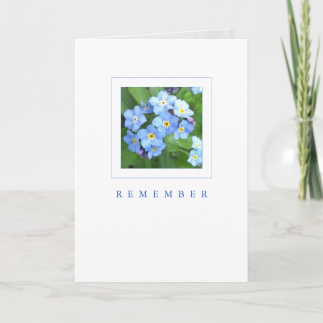 Tarjeta de memoria: Sky Blue Forget-Me-Nots (Anverso)