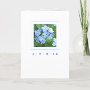 Tarjeta de memoria: Sky Blue Forget-Me-Nots