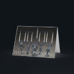 Tarjeta de Menorah Jánuca del baile<br><div class="desc">Diseño temático original de Jánuca basado en un sistema de esculturas.</div>
