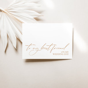 Tarjeta de mensaje "A mi mejor amigo en el día de 