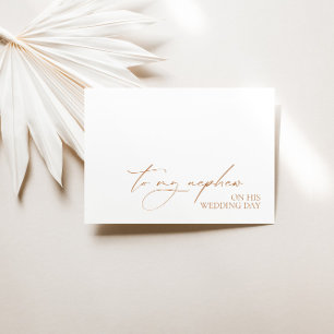 Tarjeta de mensaje "A mi sobrino en el día de su b