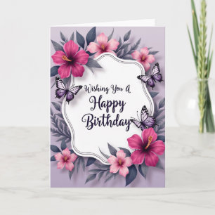 Tarjeta de mensaje botánico Chevron
