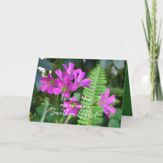 Tarjeta de mensaje de agradecimiento a los funeral