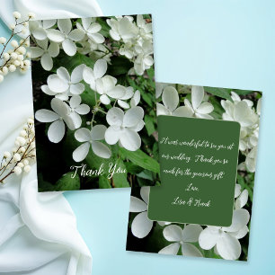 Tarjeta de Mensaje de Agradecimiento de Flores de