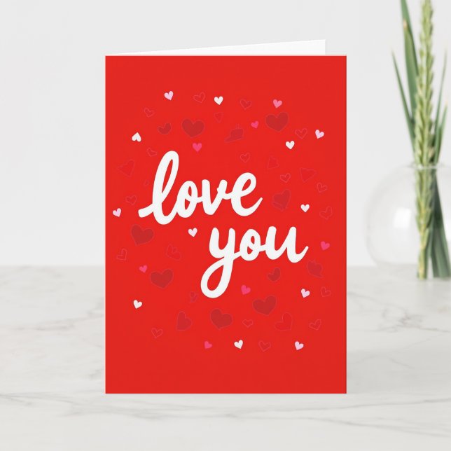 Tarjeta de mensaje de amor (Anverso)