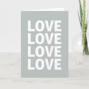 Tarjeta de Mensaje de Amor Minimalista