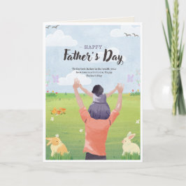 Tarjeta de Mensaje de Amor para Papá