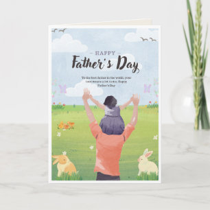 Tarjeta de Mensaje de Amor para Papá