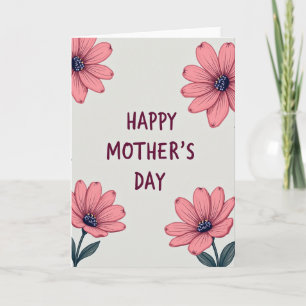Tarjeta de Mensaje de Armonía Floral