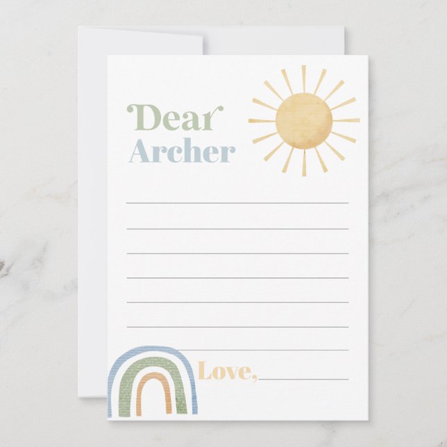 Tarjeta de mensaje de cápsula del tiempo de cumple (Anverso)