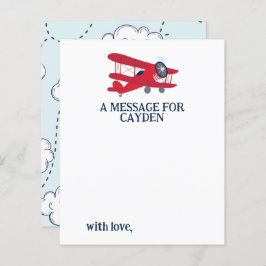 Tarjeta de mensaje de cápsula del tiempo del prime