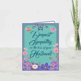 Tarjeta De Mensaje De Condolencia Floral Por Pérdi