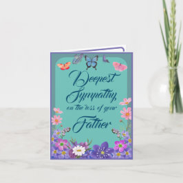 Tarjeta De Mensaje De Condolencia Floral Por Pérdi