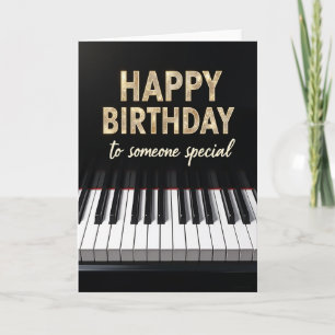 Tarjeta de mensaje de cumpleaños dorado