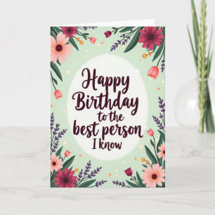 Tarjeta de Mensaje de Cumpleaños Luminoso