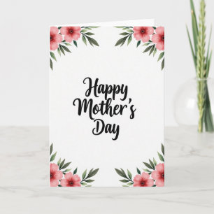 Tarjeta de Mensaje de Esquina Floral