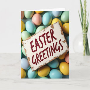 Tarjeta de Mensaje de Felicitaciones de Pascua