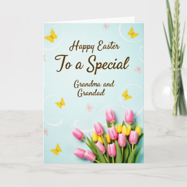 Tarjeta de Mensaje de Flores de Primavera (Anverso)