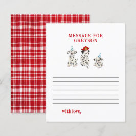 Tarjeta de mensaje de la cápsula de la hora de nac