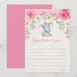 Tarjeta de mensaje de la cápsula de tiempo del ele