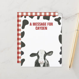 Tarjeta de mensaje de la cápsula del primer cumple