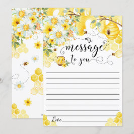 Tarjeta de mensaje de la cápsula del tiempo de la 