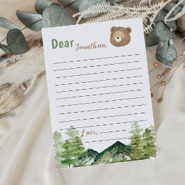 Tarjeta de mensaje de la nota de la cápsula de tie