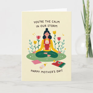 Tarjeta de Mensaje de Madre Tranquila