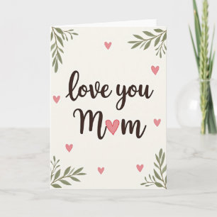 Tarjeta de mensaje de Madres amorosas