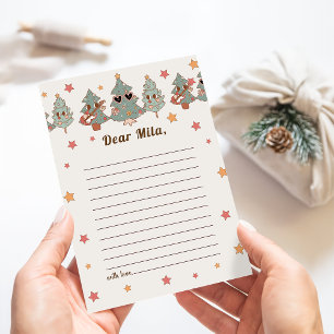 Tarjeta de mensaje de nota de hora de Navidades hi
