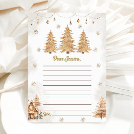 Tarjeta de mensaje de nota de la cápsula del árbol