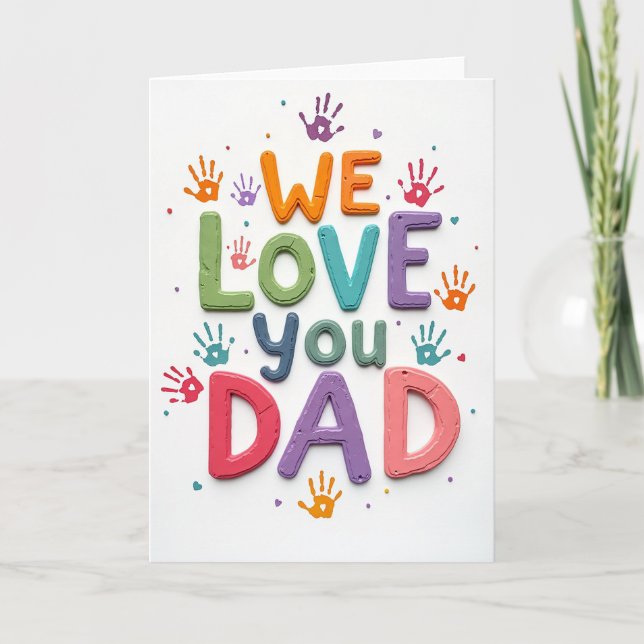 Tarjeta de Mensaje de Papás Esculpidos (Anverso)
