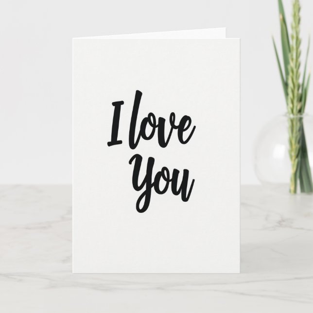 Tarjeta de Mensaje de Te Amo (Anverso)