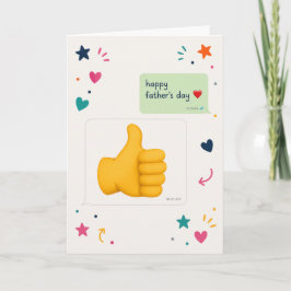 Tarjeta de Mensaje de Texto de Pulgar Arriba para